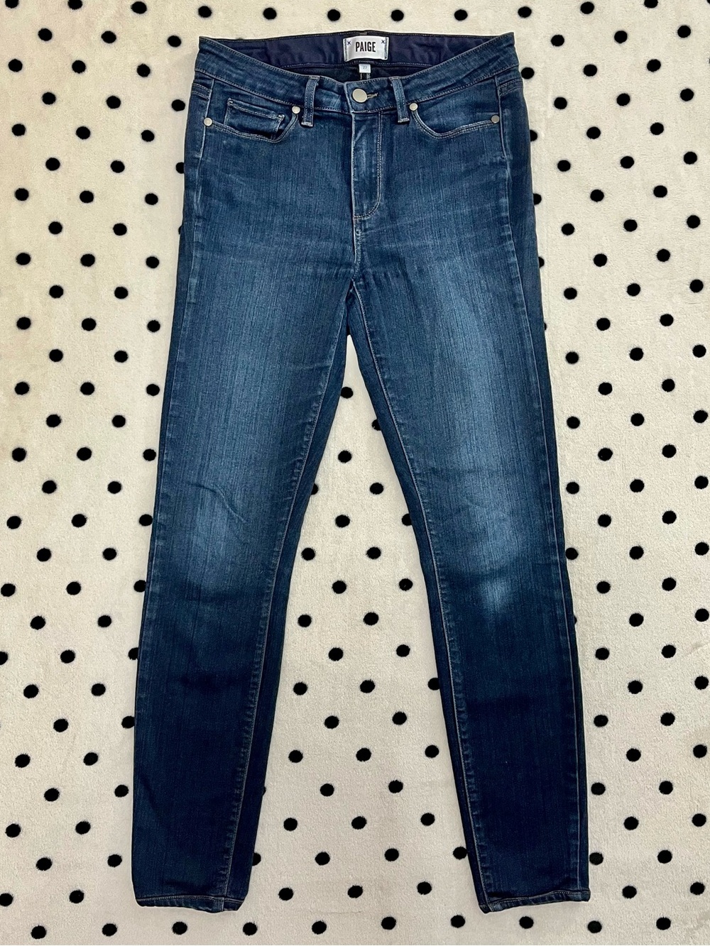 PAIGE Hoxton Ultra Skinny Jeans Dark Wash Stretch Size 27